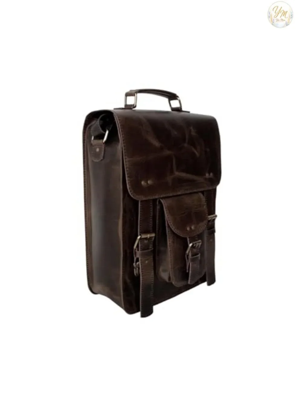 Genuine Leather Messenger Bag Laptop Crossbody Satchel Vintage Office